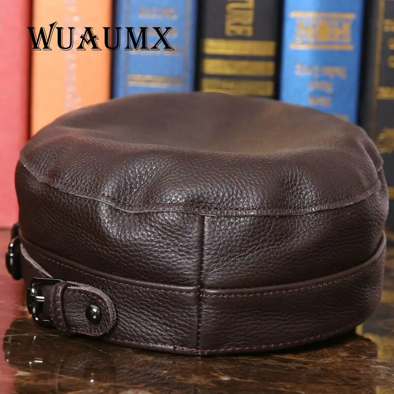Wuaumx Новый Пояса из натуральной кожи Бейсбол Кепки для Для мужчин и famale Flat Top