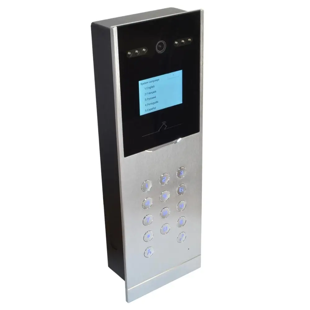 HIK квартиры дверной звонок DS-KD8002-VM IP видеосвязь, IP дверной звонок, ip-домофон, RFID карта, разблокировка паролем, P2P