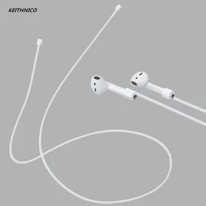 KEITHNICO, 2 шт., Silione AirPods ремешок, надежный соединитель для проводов, ремешок на шею с защитой от потери для Ipone 77 plus, Air Pods