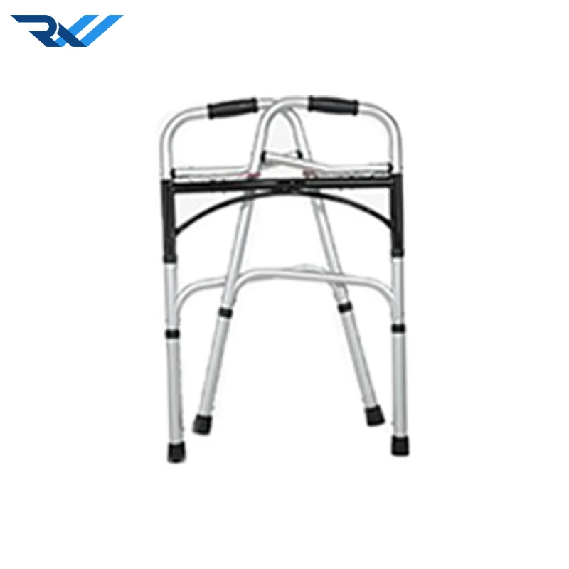 New design folding elderly disabled people portable frame walker walking aids with backrest