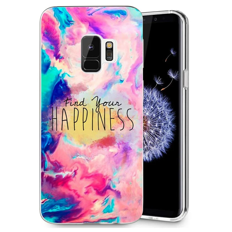 Мягкий чехол для Samsung Galaxy S9 S9Plus S8 Plus S7 edge Note 8 J500 J530F J720 A3 A5 2016 2017 TPU с изображением