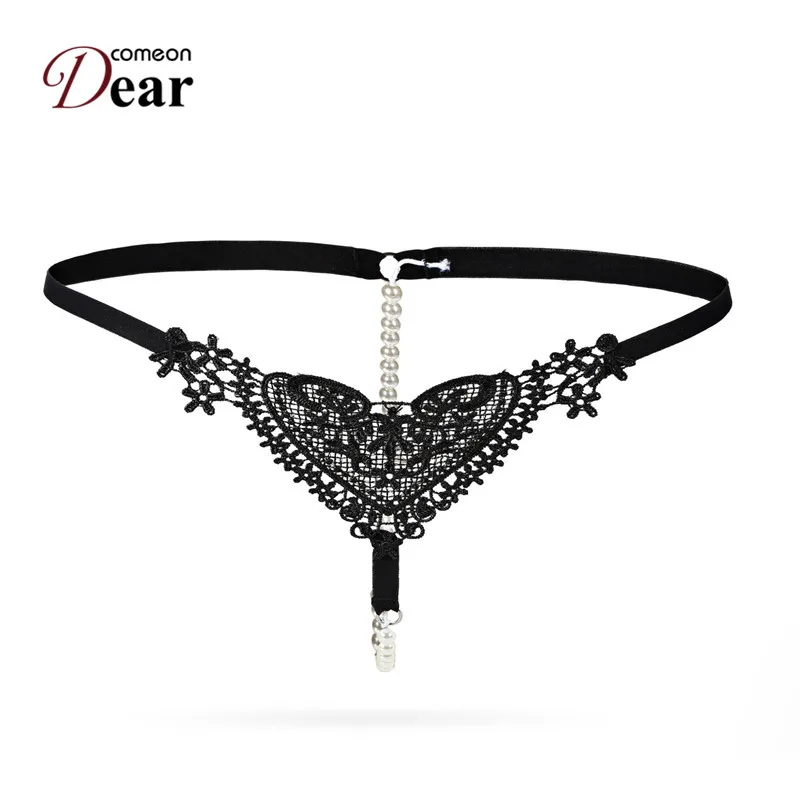 Женское нижнее белье Comeondear комфортные кружевные трусики с бусинами PK5130|lace