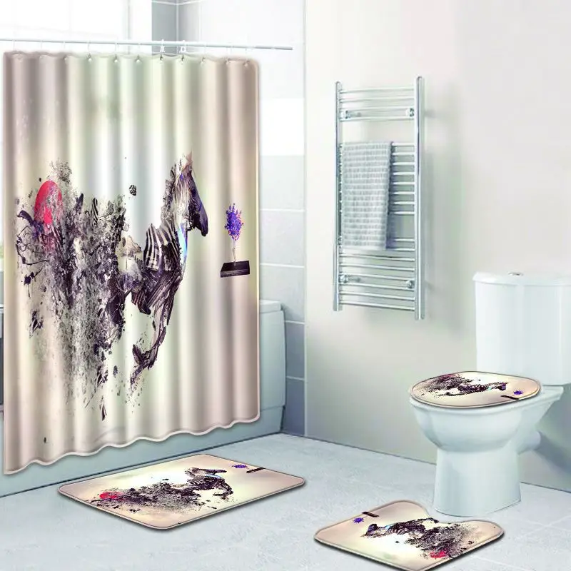 Бесплатная доставка 4 шт. злая Акула открытый большой рот Banyo Paspas коврик для