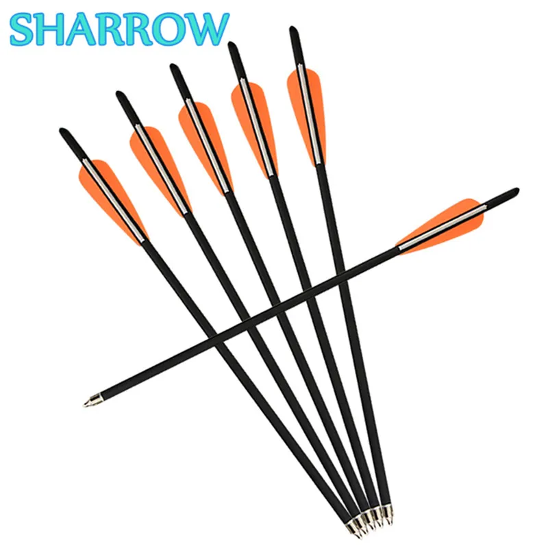 

10/20/30 шт. 17 "арбалет болты стрелы стрельба из лука углеродная стрела с заменой Broadhead для стрельбы практика цель аксессуары