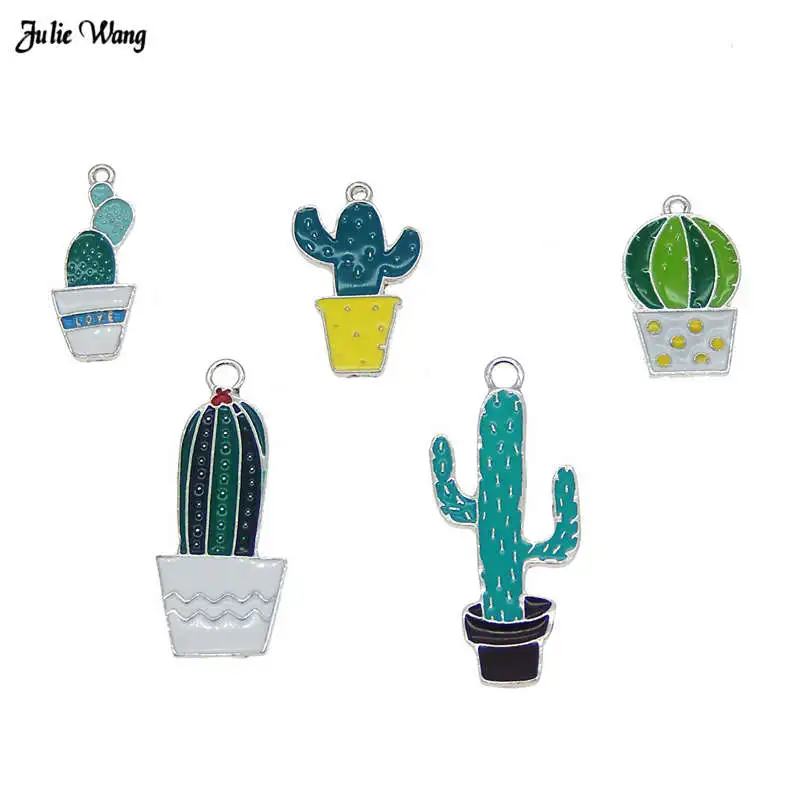 Julie Wang 5 шт. 10 эмалированный шар в горшках кактус подвески для растений DIY