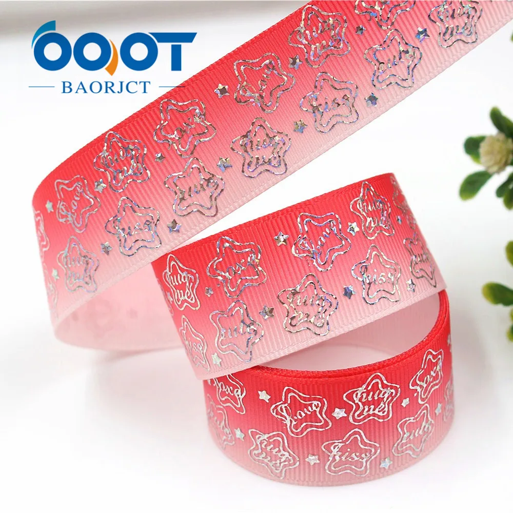 OOOT BAORJCT G-18609-385 25 мм 10 ярдов лазерная серебряная в форме сердца с принтом love