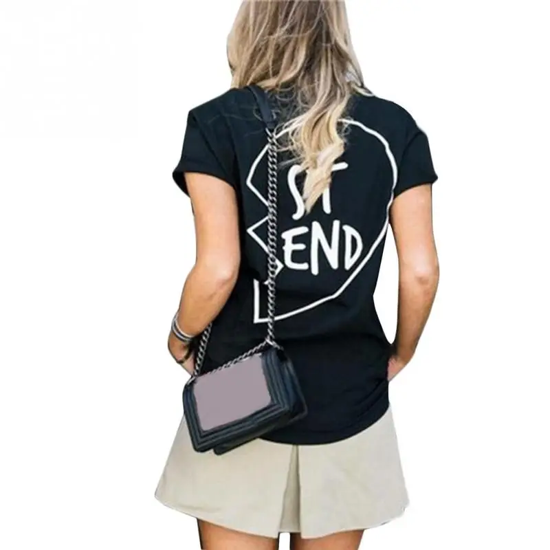 Одежда для девушки женская футболка модная с надписью Best Friend BFF Sisters подарки