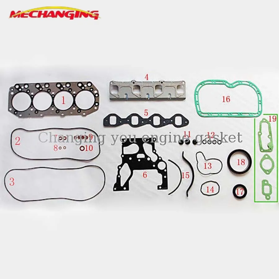 

4JA1 4J41 4JB1 For ISUZU CAMPO (KB) 2.5 D (KBD27) TROOPER Full Set Engine Parts Engine Rebuilding Kits Engine Gasket 51017900