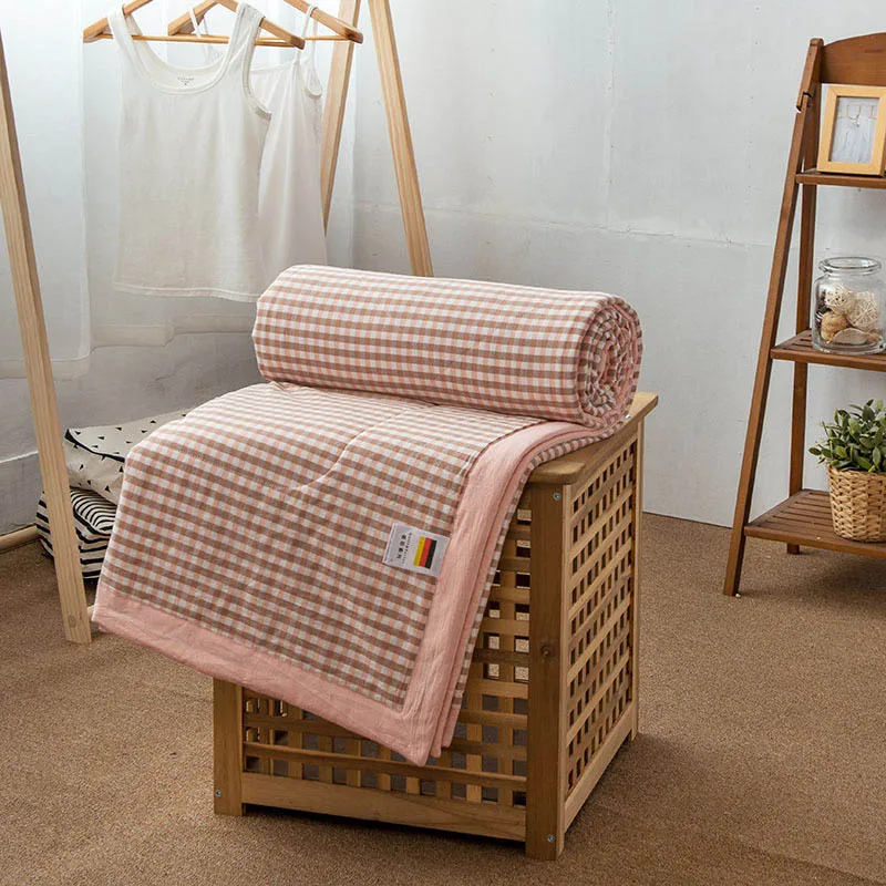 Высококачественное летнее одеяло из 100% хлопка двуспальный Королевский полный