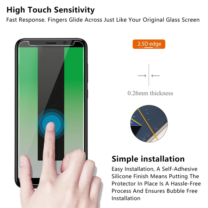 Закаленное стекло 9h для huawei Коврики 20 Pro Экран протектор Y5 Prime 2018 10 Lite 2.5D защитная