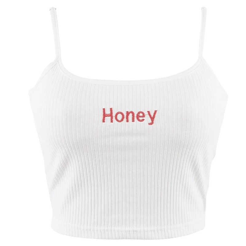 Женская спортивная майка с надписью honey короткая рубашка для йоги женские