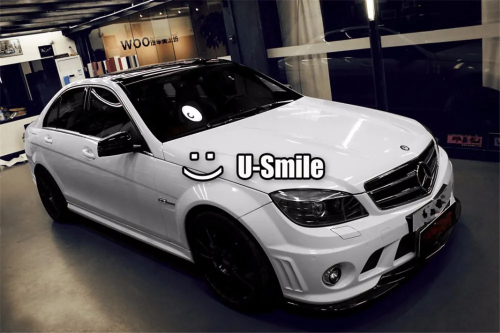 

High Quality Glossy White Vinyl Wrap Gloss White Vinyl Film Air Bubble Free For Car Wrapping Size: 1.52x30M
