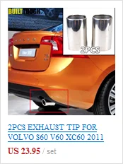 2 шт. автомобильный хромированный наконечник глушителя для Mazda 6 CX-5 CX5 2009- наконечник хвостовой трубы из нержавеющей стали Atenza