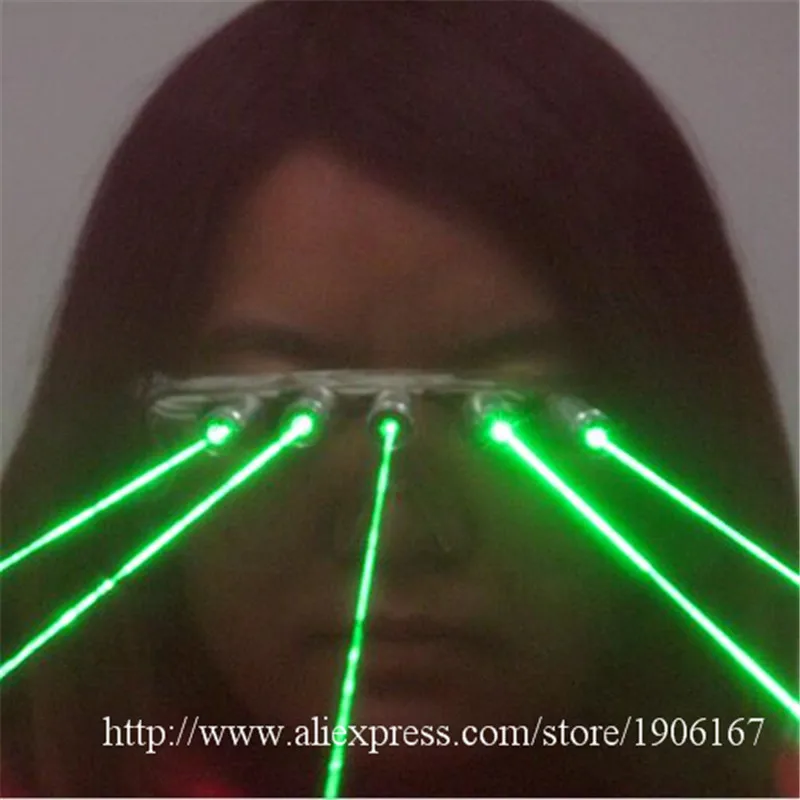 Новейшие зеленые лазерные очки украшение на Рождество Хэллоуин для показа
