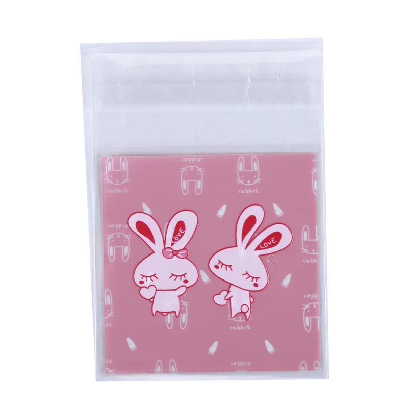 100pcs/pack Cute Baking Package Cookie Bag Chocolate Handmade Soap Snack Candy | Дом и сад