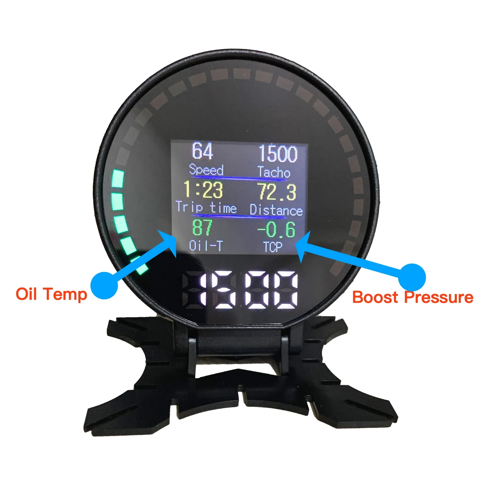 Универсальный Гоночный OBDII OBD2 датчик Turbo Boost температура воды масла давление