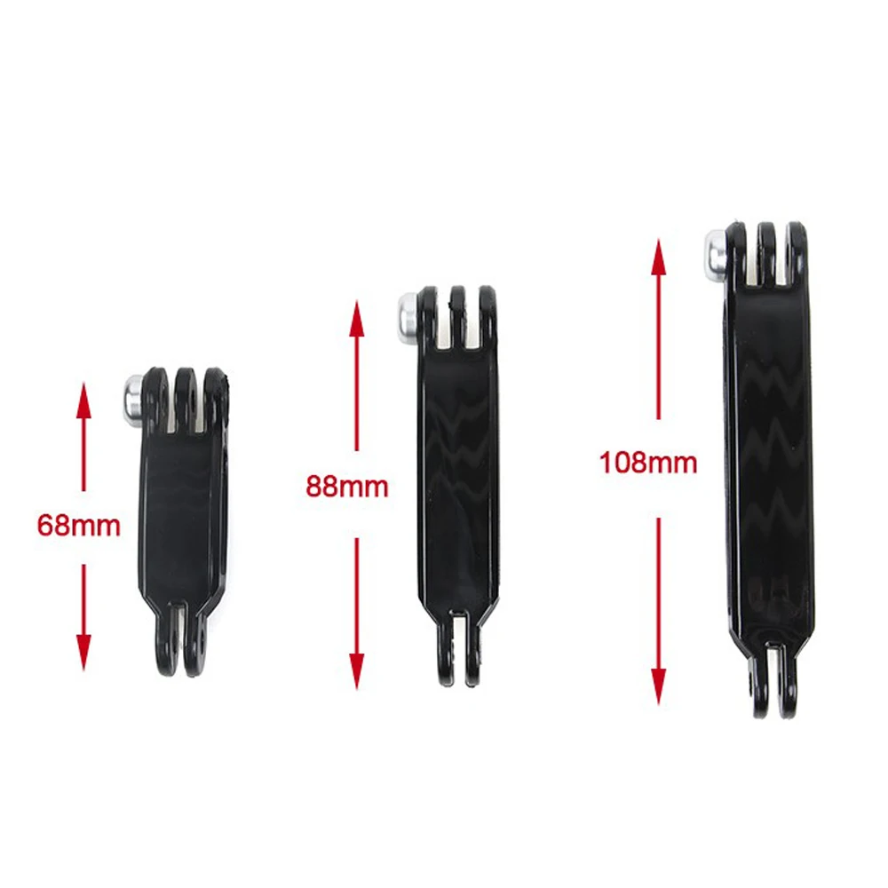 3 в 1 Go Pro Аксессуары Удлинитель Набор для GoPro Hero 8 7 6 5 4/3 + SJ4000 SJ5000 SJ6000 SJ7000 SJ8000 XIAOMI YI