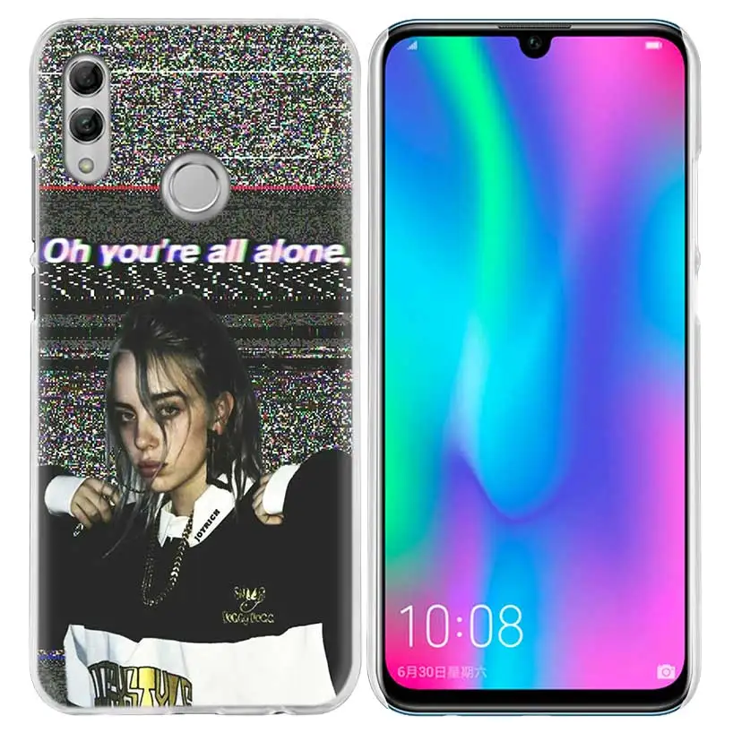 06 Чехол Billie Eilish Music Singer для Huawei Honor 8X Y9 9 10 Lite Play 8C 8S 8A Pro V20 20i 10i Y6 Y7 жесткий чехол для телефона из ПК - Цвет: 06