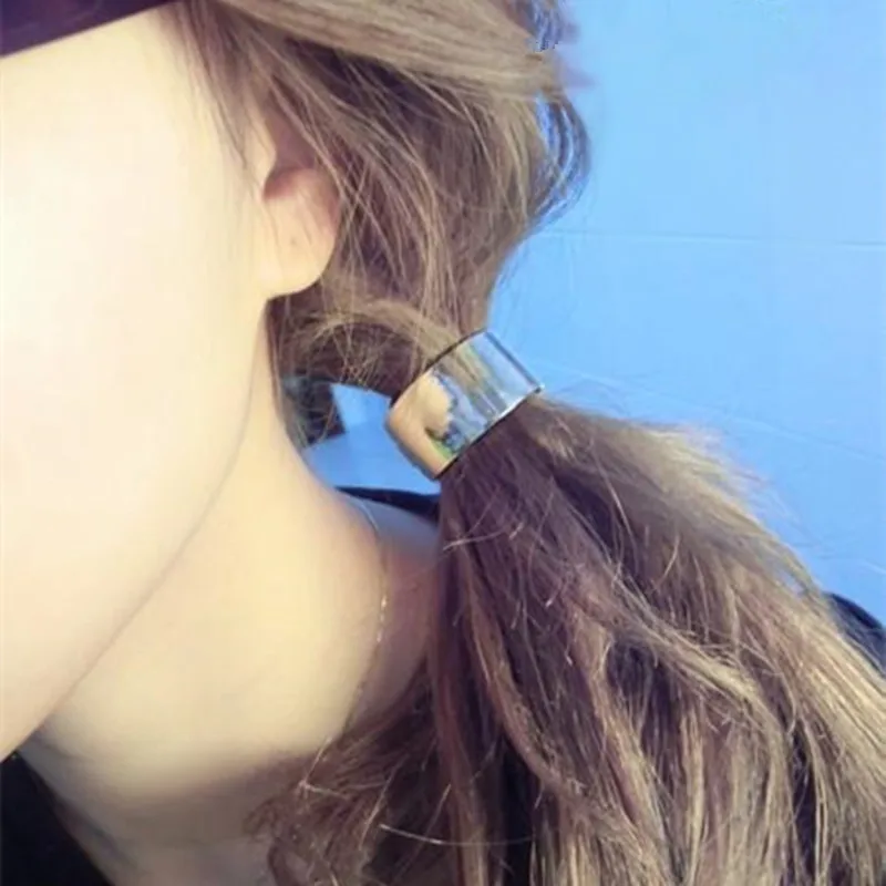 Корейский темперамент дикая металлическая текстура цилиндрическое кольцо обруч