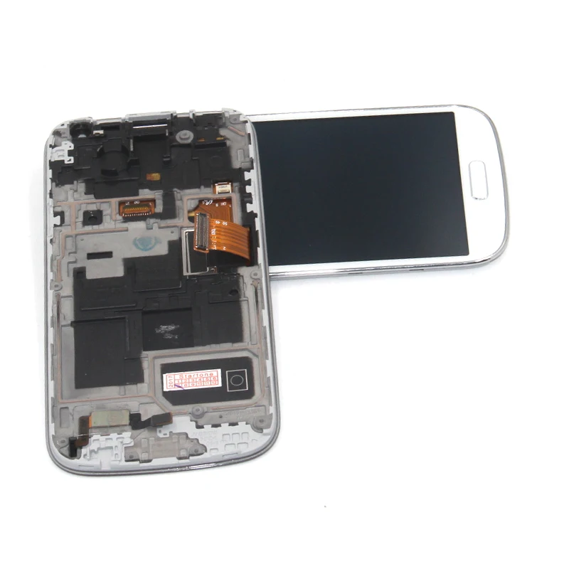 Для samsung Galaxy S4 Mini lcd i9190 i9195 дисплей сенсорный экран дигитайзер с рамкой в сборе