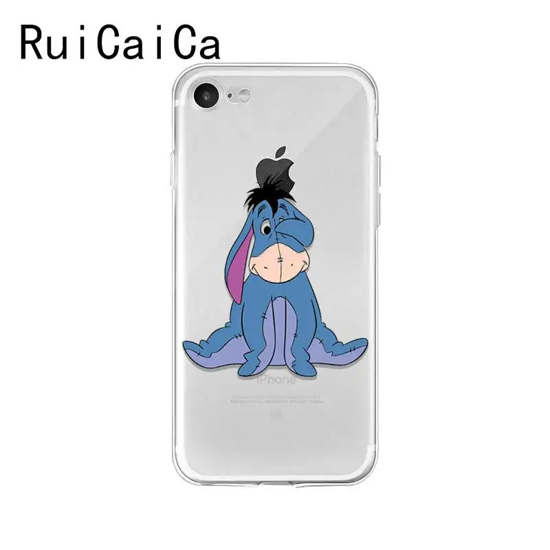 Ruicaica aby Eeyore Donkey специальный мягкий силиконовый чехол для телефона из ТПУ iPhone 8 7 6 6S
