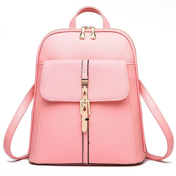 Pink Backpack Модный цветастый рюкзак Противоугонный водонепроницаемый кожаный ноутбук рюкзаки школьные сумки для девочек-подростков женский рюкзак mochila - Цвет: Pink Backpack