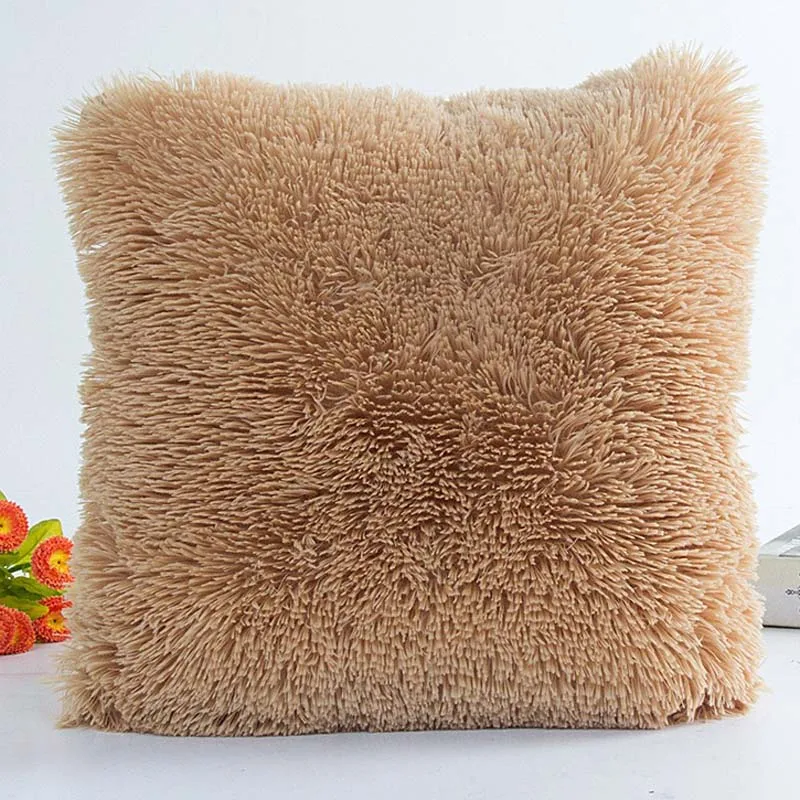 Меховой чехол для подушек, Плюшевые Чехлы для подушек, дивана, kussenhoes coussin, декоративные подушки, travesseiro cojines pilow