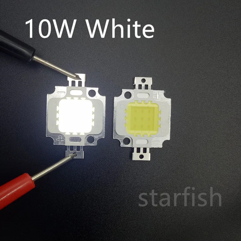 10 шт. Вт белый 800 900LM светодиодный лампы IC SMD дневного белые высокие Мощность 6000 6500