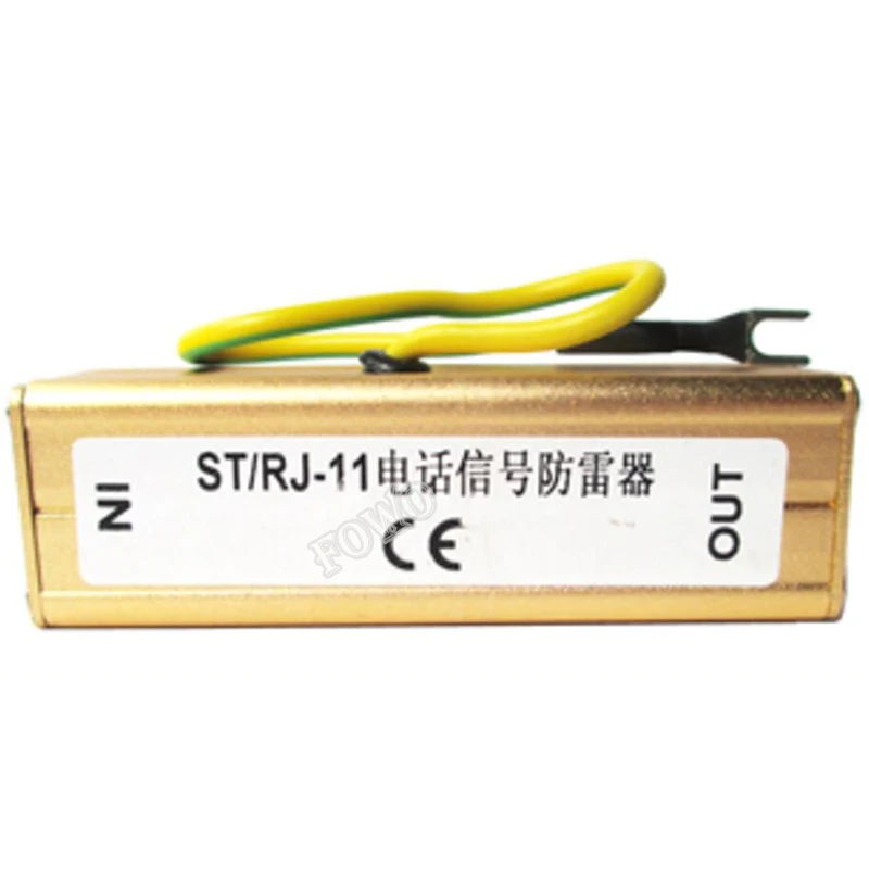 Телефонный факс RJ 11 RJ11 Защита от перенапряжения гром молниеносное устройство