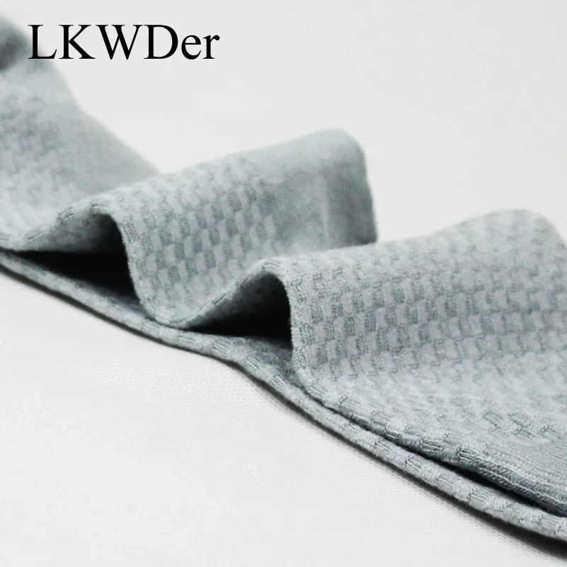 LKWDer 5 пар/кор. мужские носки из бамбукового волокна Брендовые повседневные бизнес