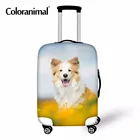 Плотный защитный чехол для багажа Coloranimal, чехол для костюма с принтом животных и собак, водонепроницаемый чехол на молнии, чехол для путешествий, 18-30