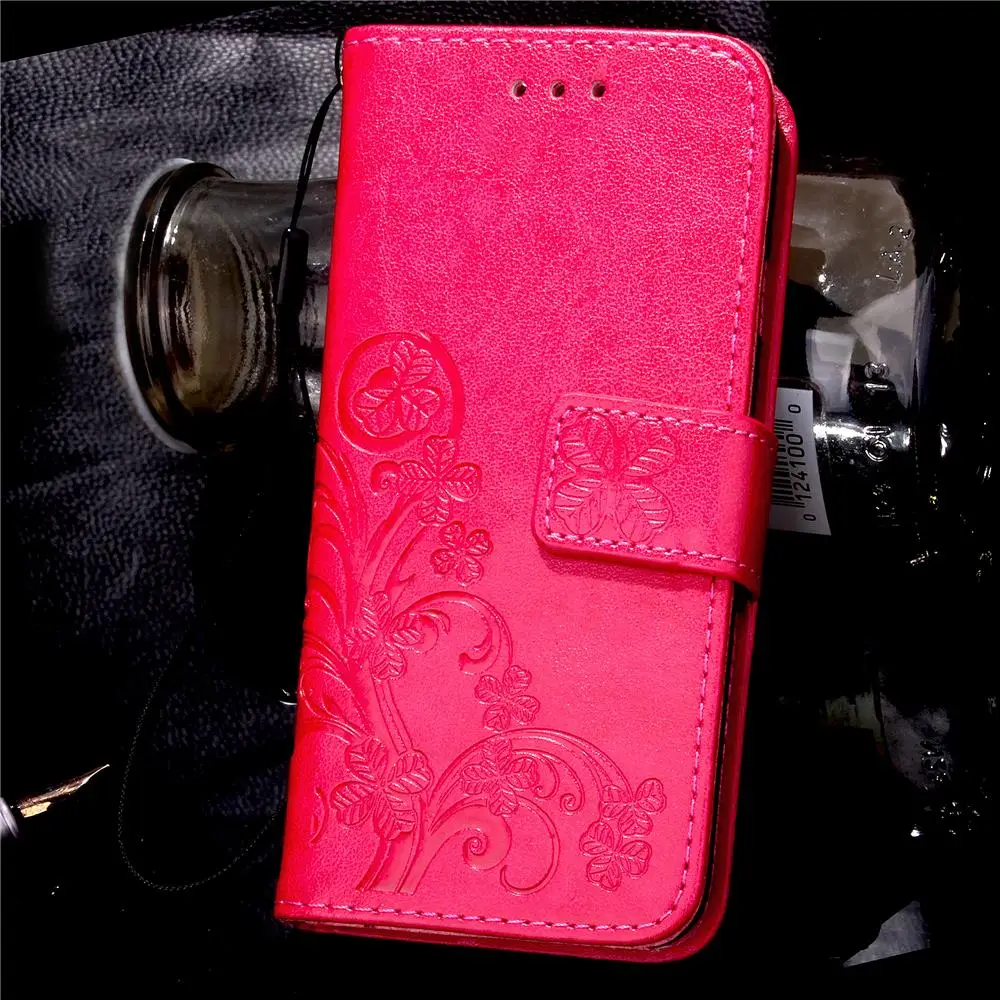 Clover Hot Pink Для samsung Galaxy J7 Neo Nxt J 7 Core SM-J701F/DS SM-J701MT чехол Роскошный флип бумажник ретро кожаный PU чехол силиконовый чехол - Цвет: Clover Hot Pink