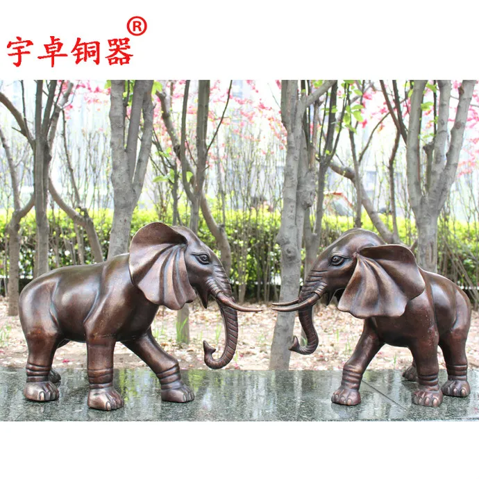[Yu Zhuo] entity supply copper like oversize elephant of Ruyi Jin Choi housewarming giftroom Art Statue | Дом и сад
