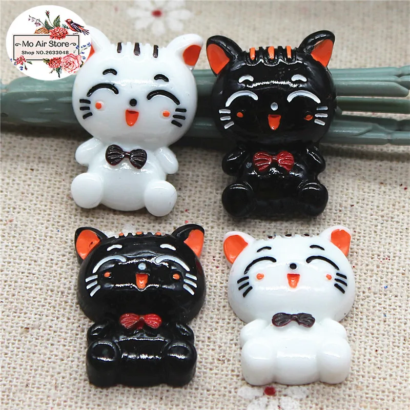 10 шт. кабошоны из смолы с милым котом украшения для скрапбукинга аксессуары