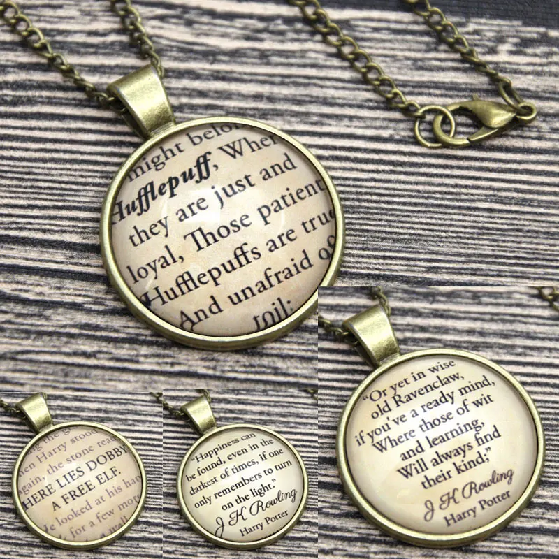 Hp Гермиона J K Rowling Цитата ожерелье Слизерин Сортировка шляпа песня Ravenclaw хогвардс Добби брелок с Дамблдором