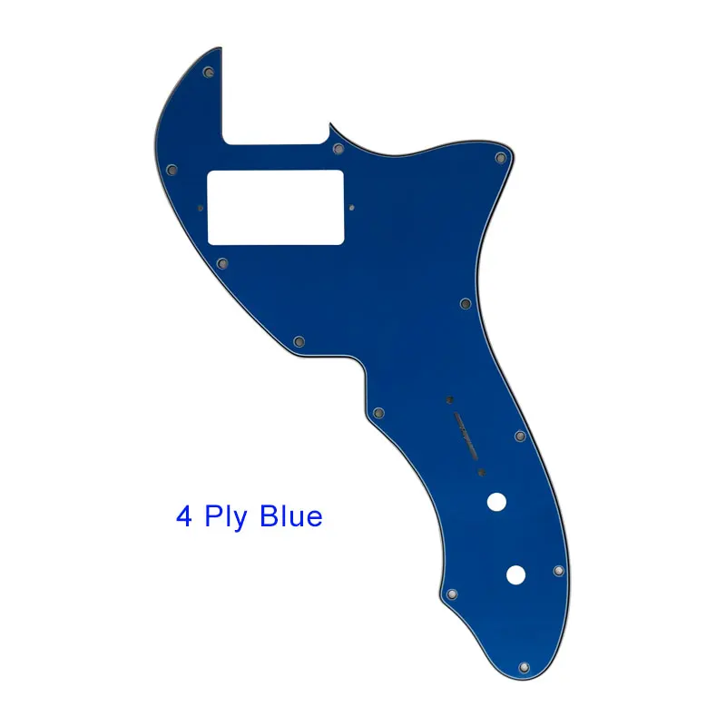 4Ply Blue Pleroo пользовательские гитарные части-для США Thinline Tele 69 гитарная накладка с PAF хамбакером царапина пластины, Многоцветный выбор - Цвет: 4Ply Blue