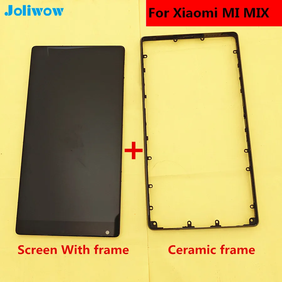 Joliwow! Для xiaomi mi X ЖК-дисплей сенсорный экран с рамкой+ Керамическая рамка Замена для 6," xiaomi mi x pro