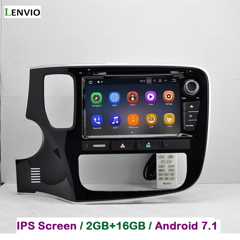 Автомобильный радиоприемник Lenvio 2G RAM 2 Din Quad Core Android 7 1 GPS навигация для Mitsubishi Outlander