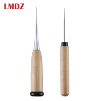 lmdz awl positioning drill tools for leather hole punches stitching diy wood handle stitching leather craft accessories