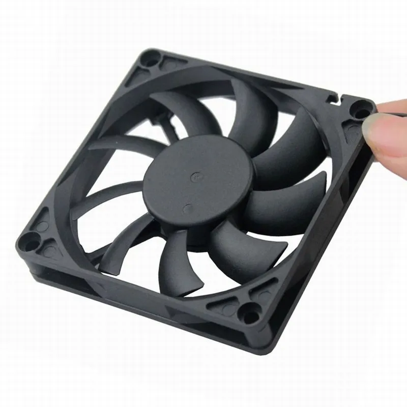 Gdstime 5 шт. 80x80x15 мм 2Pin DC 24 В охлаждающий вентилятор 80 x 15 два провода 8015 PC двигатель