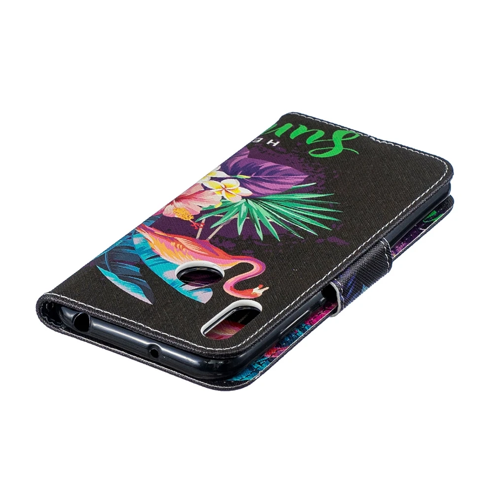 Etui huawei Y6 Y7 2019 чехол Prime в форме единорога панда кожаный СПС принципиально Y7Prime Y6Prime