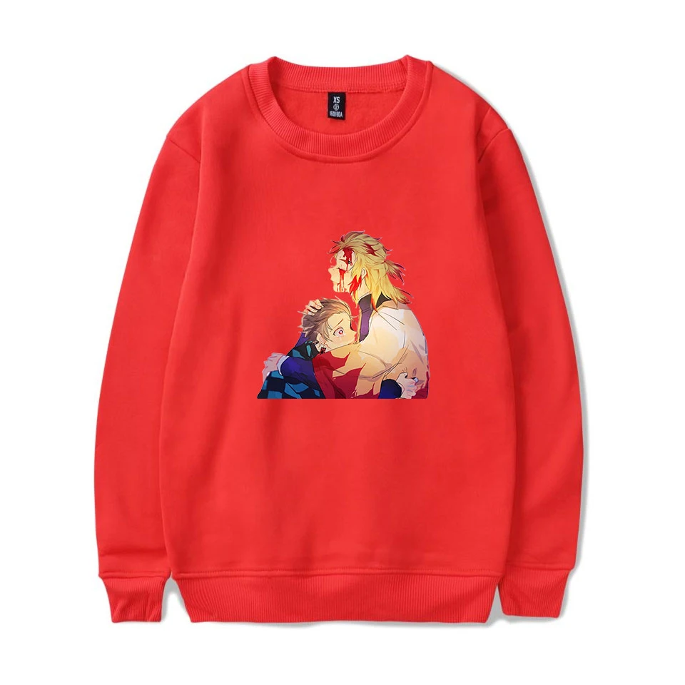 

New Kimetsu no Yaiba Round neck Sweatshirt Anime Harajuku Warm Men/Women O neck Sweatshirt Hip Hop Hot Couple Streetwear 4XL