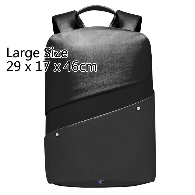 Black Large Модный деловой женский рюкзак для ноутбука 15,6 дюймов, розовые водонепроницаемые женские рюкзаки для путешествий, Противоугонный рюкзак, женская сумка - Цвет: Black Large