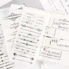 6 листов наклейки в стиле рококо набор декоративный стикер для канцелярских товаров Скрапбукинг Diy Дневник фотоальбом декоративная ручка этикетка