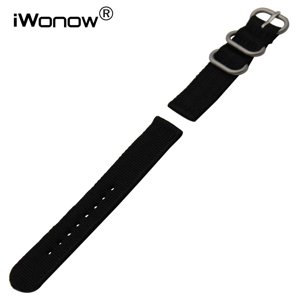 24 мм настоящий нейлоновый ремешок для наручных часов Sony Smartwatch 2 SW2 Suunto TRAVERSE Smart Watch