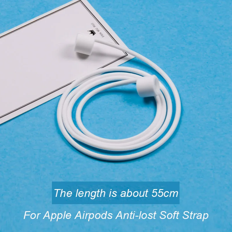 2pcs Anti-lost Rope Супер милый 3D Микки Минни Декор силиконовый чехол для Apple Airpods аксессуары мультфильм Bluetooth наушники коробка защитный чехол - Цвет: 2pcs Anti-lost Rope