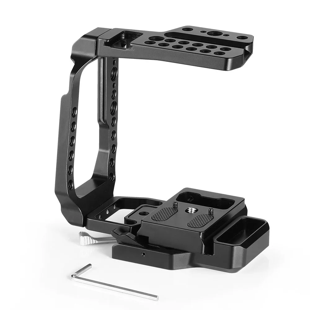 SmallRig QR Половина Клетка для Blackmagic Дизайн Карманный кинотеатр камера BMPCC 4K 6K со встроенной Manfrotto 501PL пластина NATO Rail-2255