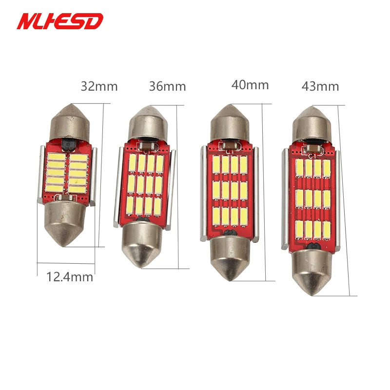 1x светодиодная гирлянда Размеры 36 мм/39 мм/41 мм купол светильник 12SMD 4014 SMD CANBUS
