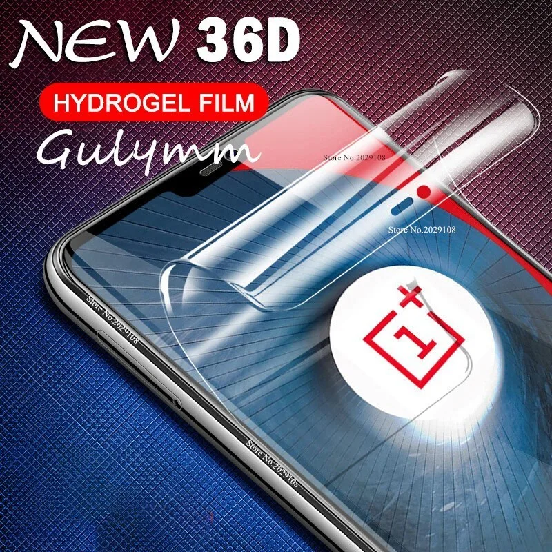 

New 36D Hydrogel Film For Oneplus 6 5 T Full Cover Soft Screen Protector For Oneplus 6T 5T 7 8 Pro HD Protective Films Not Glass