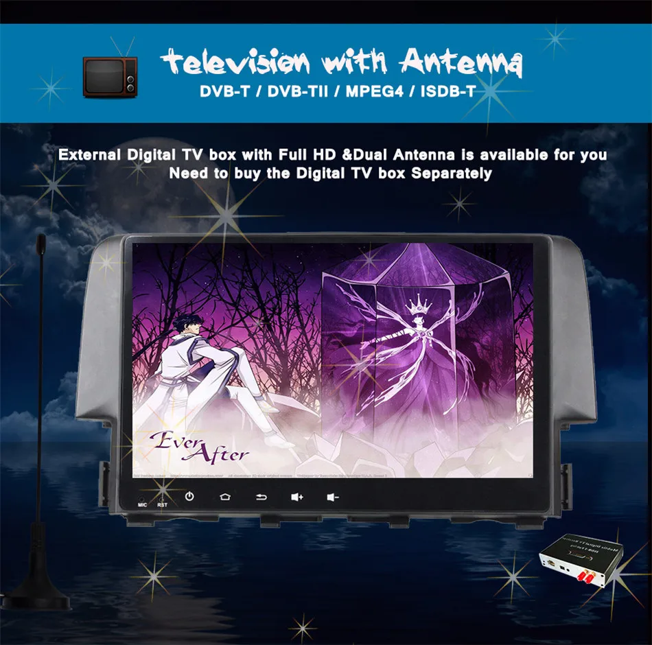 4G android 9,0 автомобильный dvd gps плеер для honda civic Автомобильный Радио Видео плеер gps навигация автомобиля стерео 2din головное устройство